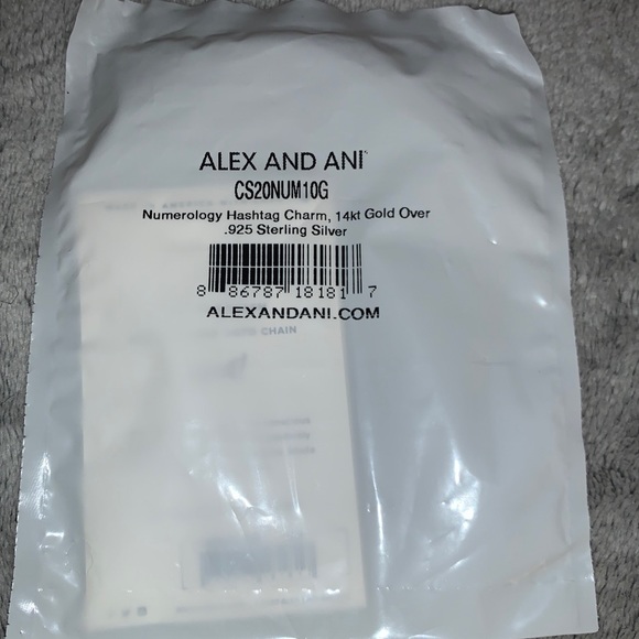 ALEX AND ANI Hashtag "#" Slider Charm, 925 Sterling Silver, New In Sealed Bag!! - Picture 4 of 4